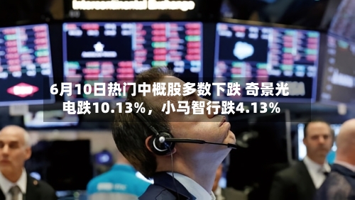 6月10日热门中概股多数下跌 奇景光电跌10.13%	，小马智行跌4.13%-第3张图片