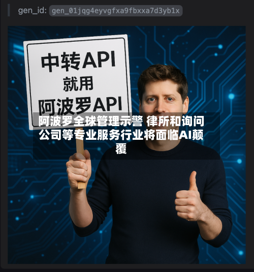 阿波罗全球管理示警 律所和询问公司等专业服务行业将面临AI颠覆-第3张图片