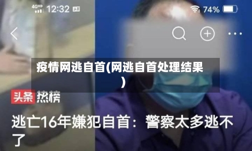 疫情网逃自首(网逃自首处理结果)