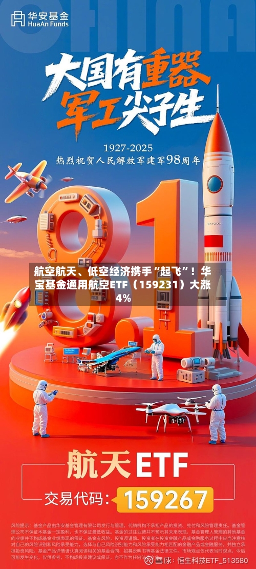 航空航天、低空经济携手“起飞	”！华宝基金通用航空ETF（159231）大涨4%-第2张图片