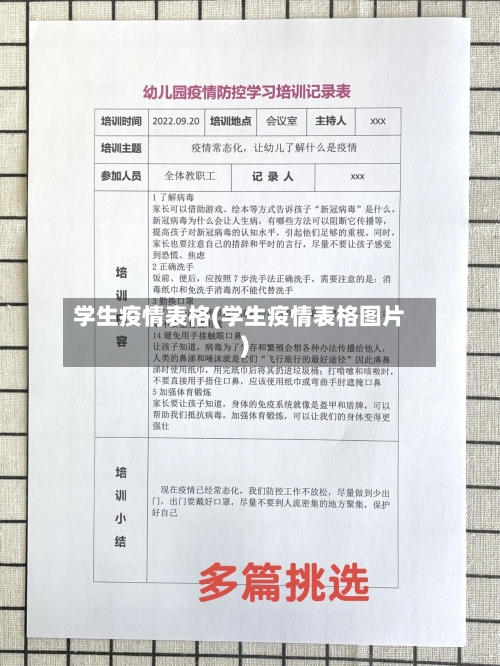 学生疫情表格(学生疫情表格图片)