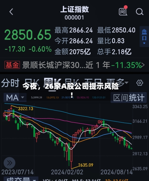 今夜	，26家A股公司提示风险！-第2张图片