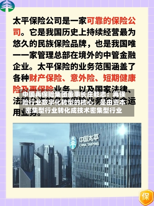 中国再保险集团董事长庄乾志：再保险行业数字化转型的核心，是由资本密集型行业转化成技术密集型行业-第3张图片