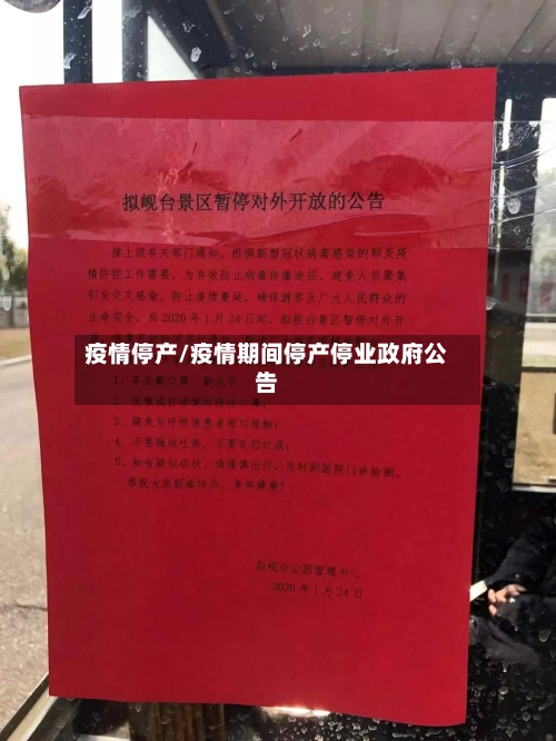疫情停产/疫情期间停产停业政府公告