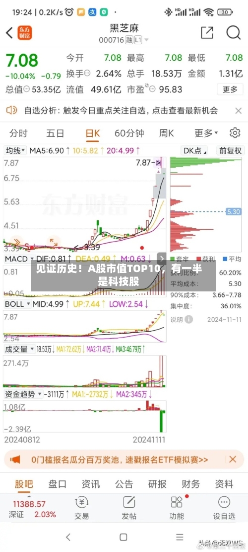 见证历史！A股市值TOP10，有一半是科技股-第2张图片