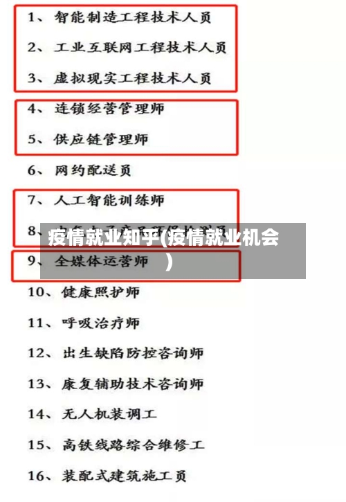 疫情就业知乎(疫情就业机会)-第3张图片