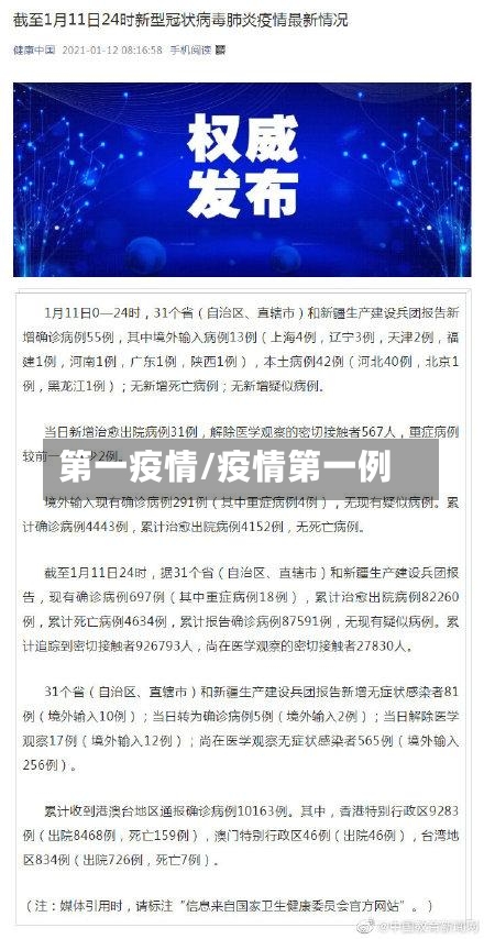 第一疫情/疫情第一例-第2张图片