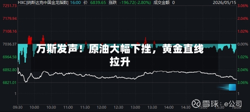 万斯发声！原油大幅下挫，黄金直线拉升-第3张图片