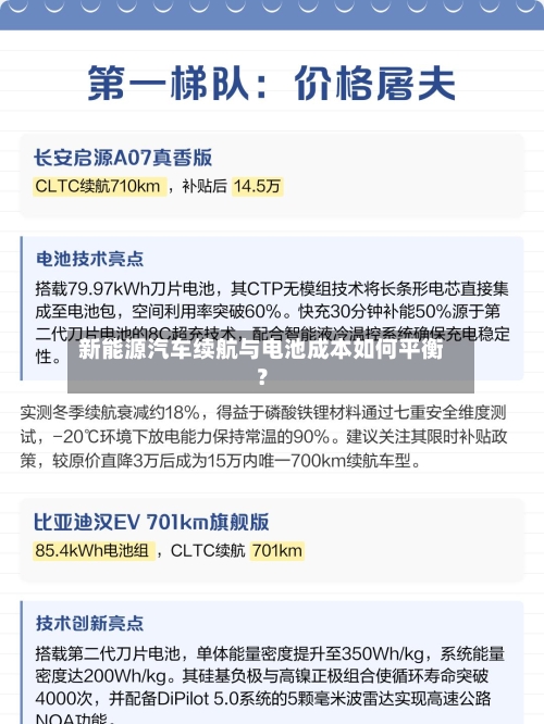 新能源汽车续航与电池成本如何平衡？-第2张图片