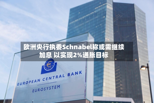 欧洲央行执委Schnabel称或需继续加息 以实现2%通胀目标-第2张图片
