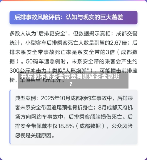 开车时不系安全带会有哪些安全隐患？