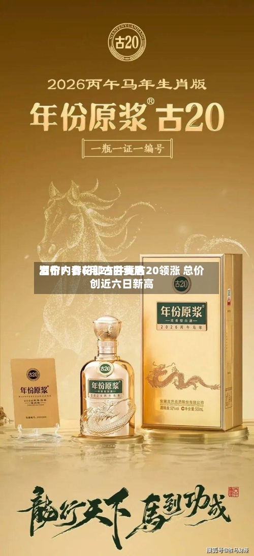 酒价内参6月29日费用发布：青花郎古井贡古20领涨 总价创近六日新高-第2张图片