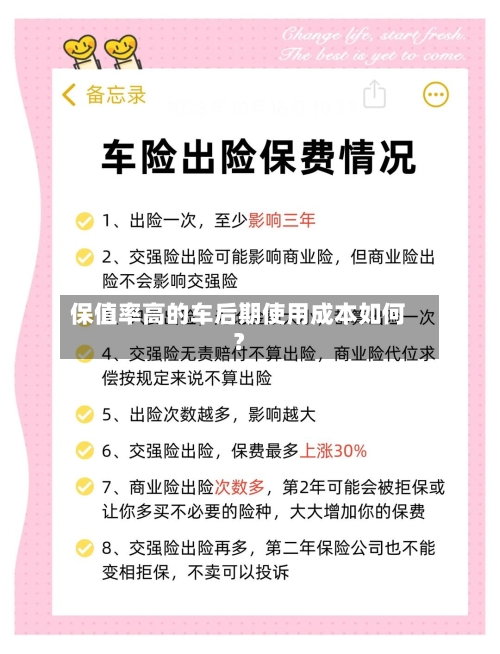 保值率高的车后期使用成本如何？