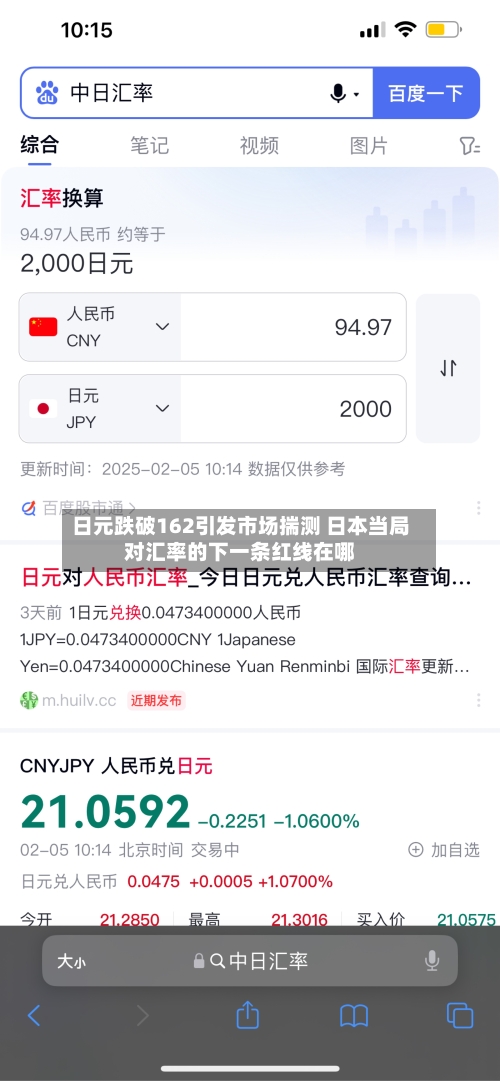 日元跌破162引发市场揣测 日本当局对汇率的下一条红线在哪
