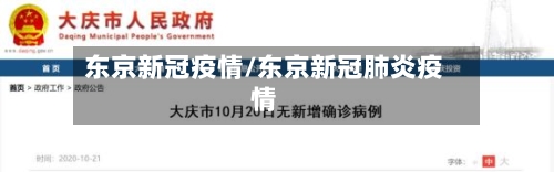 东京新冠疫情/东京新冠肺炎疫情