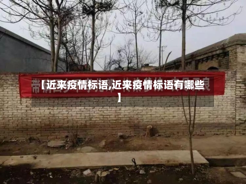 【近来疫情标语,近来疫情标语有哪些】-第3张图片