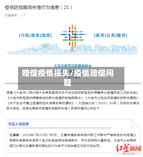 赔偿疫情损失/疫情赔偿问题