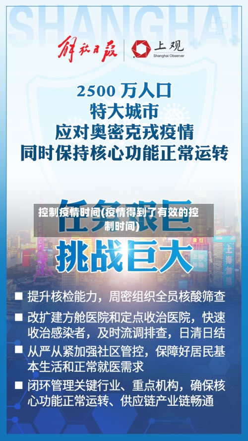 控制疫情时间(疫情得到了有效的控制时间)-第3张图片