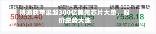 博通获苹果超300亿美元芯片大单	，股价逆势大涨-第2张图片