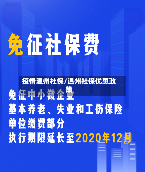疫情温州社保/温州社保优惠政策-第2张图片
