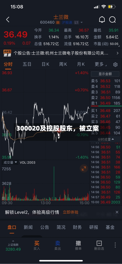 300020及控股股东	，被立案！-第2张图片