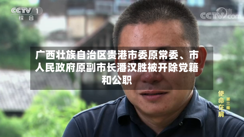 广西壮族自治区贵港市委原常委、市人民政府原副市长潘汉胜被开除党籍和公职