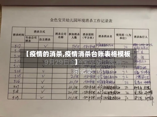 【疫情的消杀,疫情消杀台账表格模板】-第2张图片