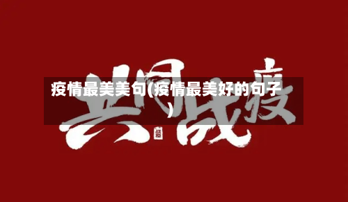 疫情最美美句(疫情最美好的句子)-第2张图片
