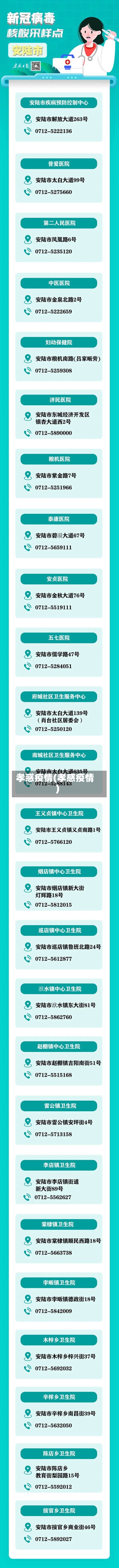 孝惑疫情(孝感疫情)