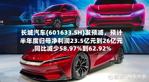 长城汽车(601633.SH)发预减，预计半年度归母净利润23.5亿元到26亿元,同比减少58.97%到62.92%-第2张图片