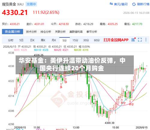 华安基金：美伊升温带动油价反弹，中国央行连续20个月购金-第2张图片