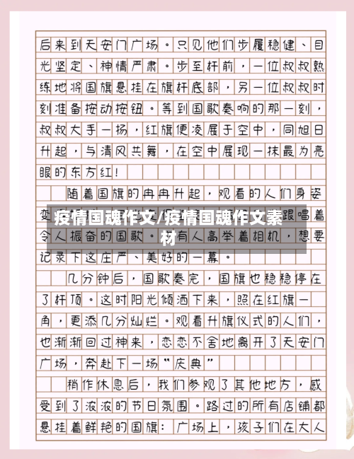 疫情国魂作文/疫情国魂作文素材