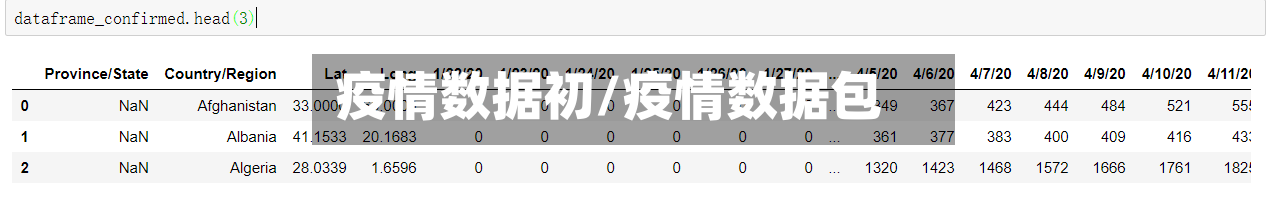 疫情数据初/疫情数据包