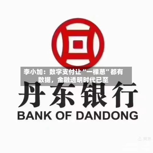 李小加：数字支付让“一棵葱	”都有数据，金融透明时代已至-第2张图片
