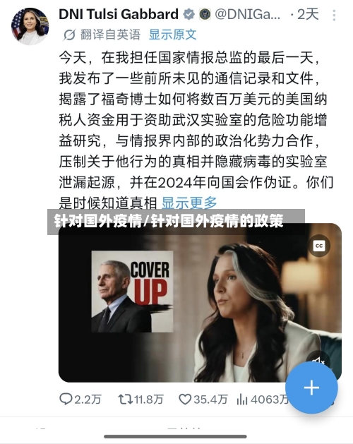 针对国外疫情/针对国外疫情的政策