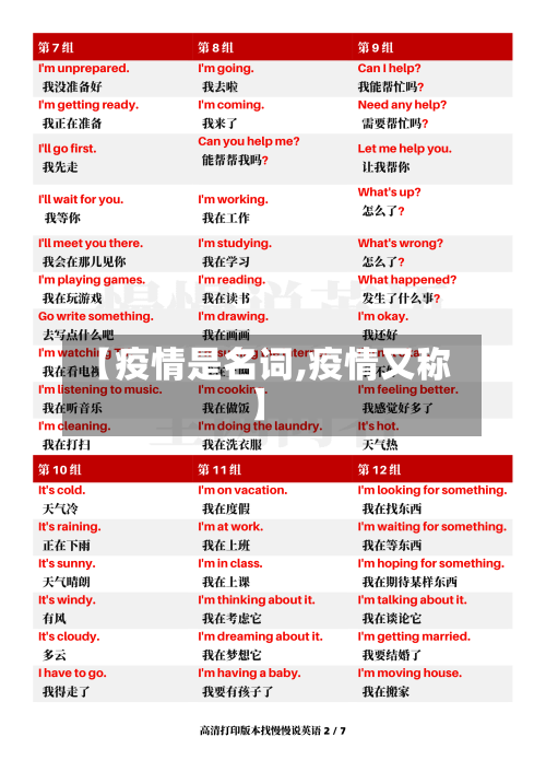 【疫情是名词,疫情又称】-第3张图片