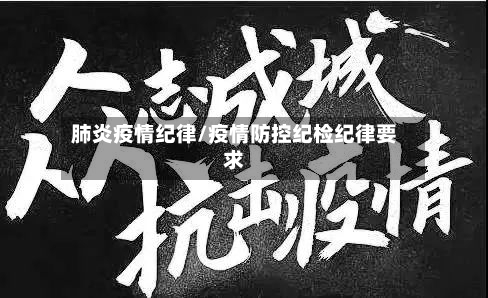 肺炎疫情纪律/疫情防控纪检纪律要求