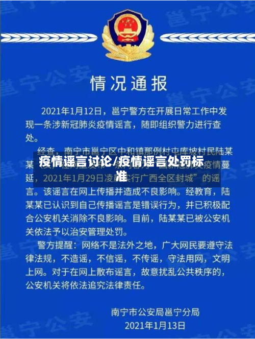 疫情谣言讨论/疫情谣言处罚标准