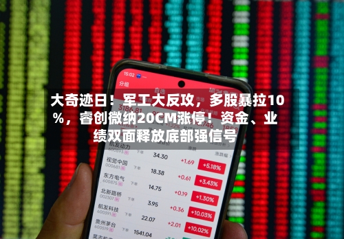 大奇迹日！军工大反攻，多股暴拉10%，睿创微纳20CM涨停！资金、业绩双面释放底部强信号-第2张图片