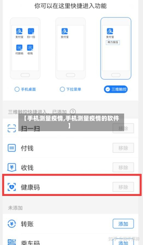 【手机测量疫情,手机测量疫情的软件】