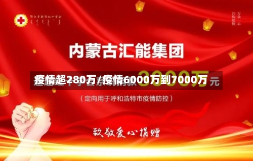 疫情超280万/疫情6000万到7000万