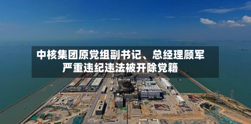 中核集团原党组副书记、总经理顾军严重违纪违法被开除党籍-第2张图片