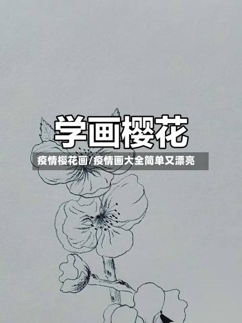 疫情樱花画/疫情画大全简单又漂亮-第3张图片