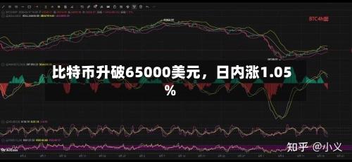 比特币升破65000美元，日内涨1.05%