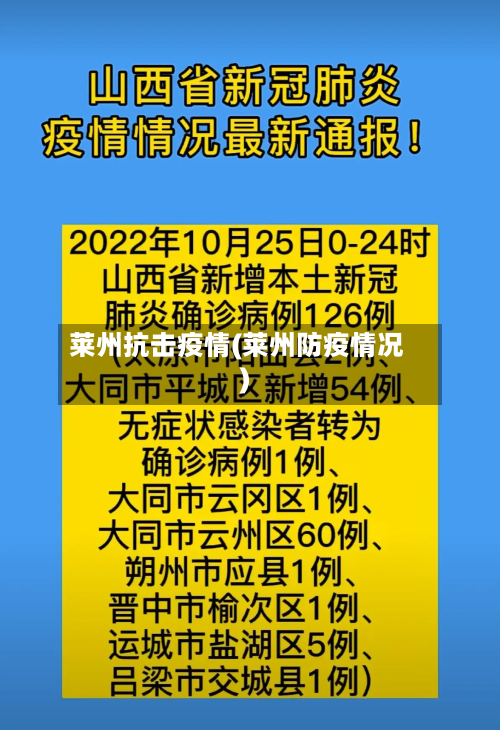 莱州抗击疫情(莱州防疫情况)-第2张图片