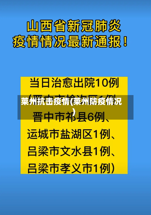 莱州抗击疫情(莱州防疫情况)