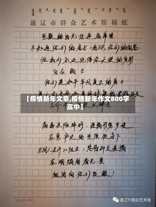 【疫情新年文章,疫情新年作文800字高中】