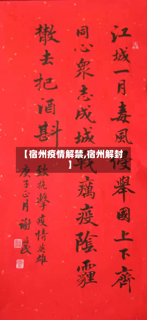 【宿州疫情解禁,宿州解封】