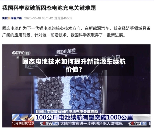 固态电池技术如何提升新能源车续航价值？-第2张图片