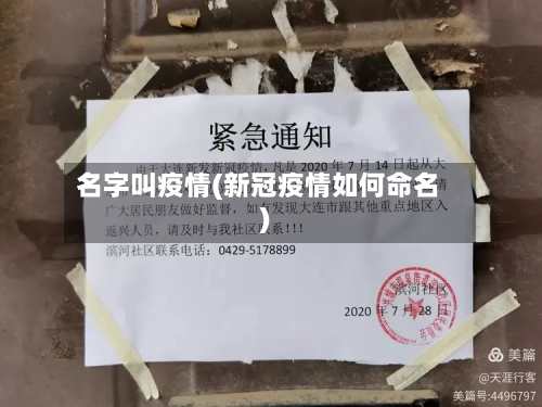 名字叫疫情(新冠疫情如何命名)